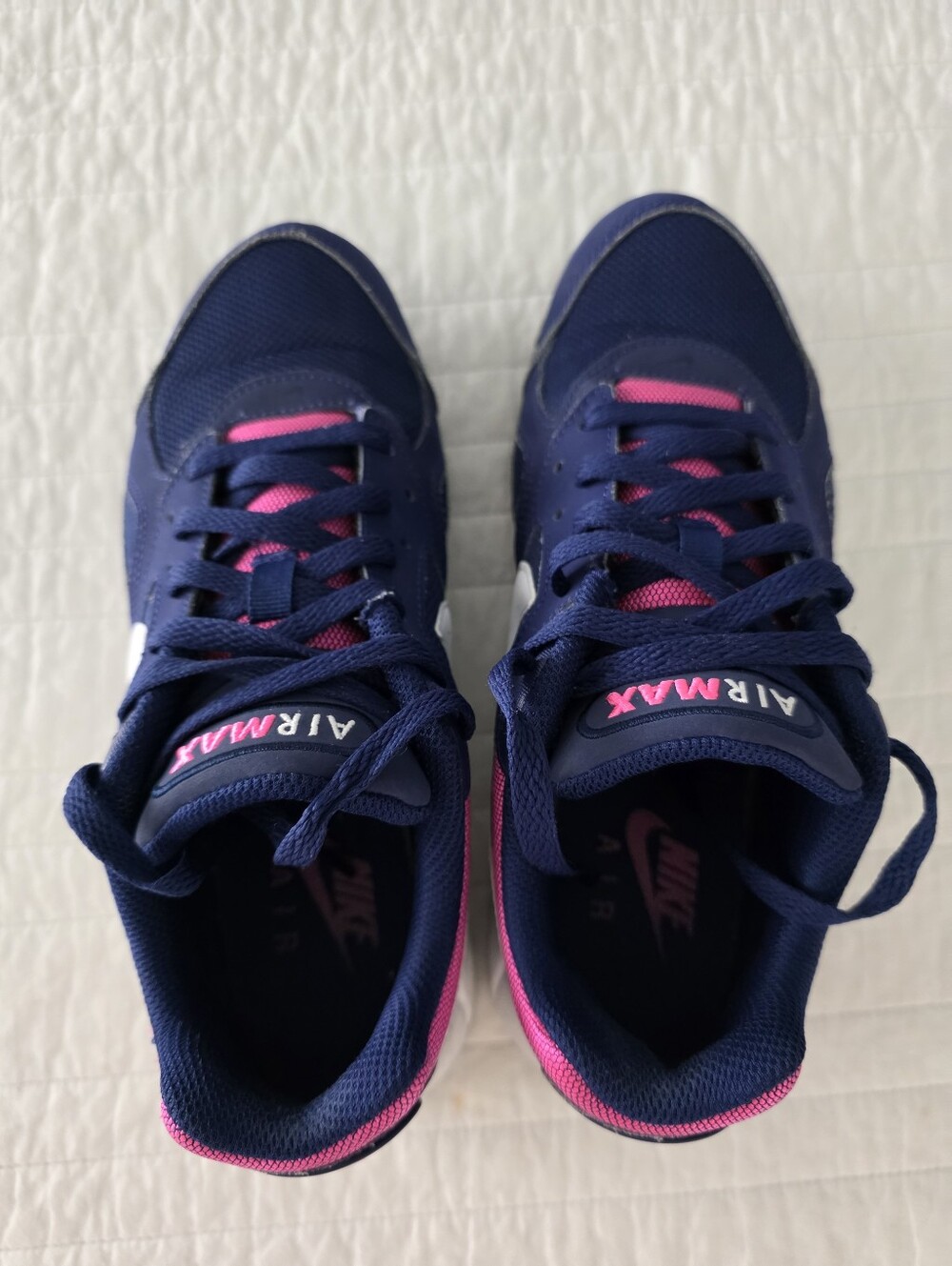 Nike Air Max Navy and Pink Athletic Sneakers Womans 8.5 - Picture 10 of 14